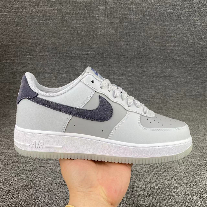 Women's Air Force 1 White/Grey Shoes Top 0273